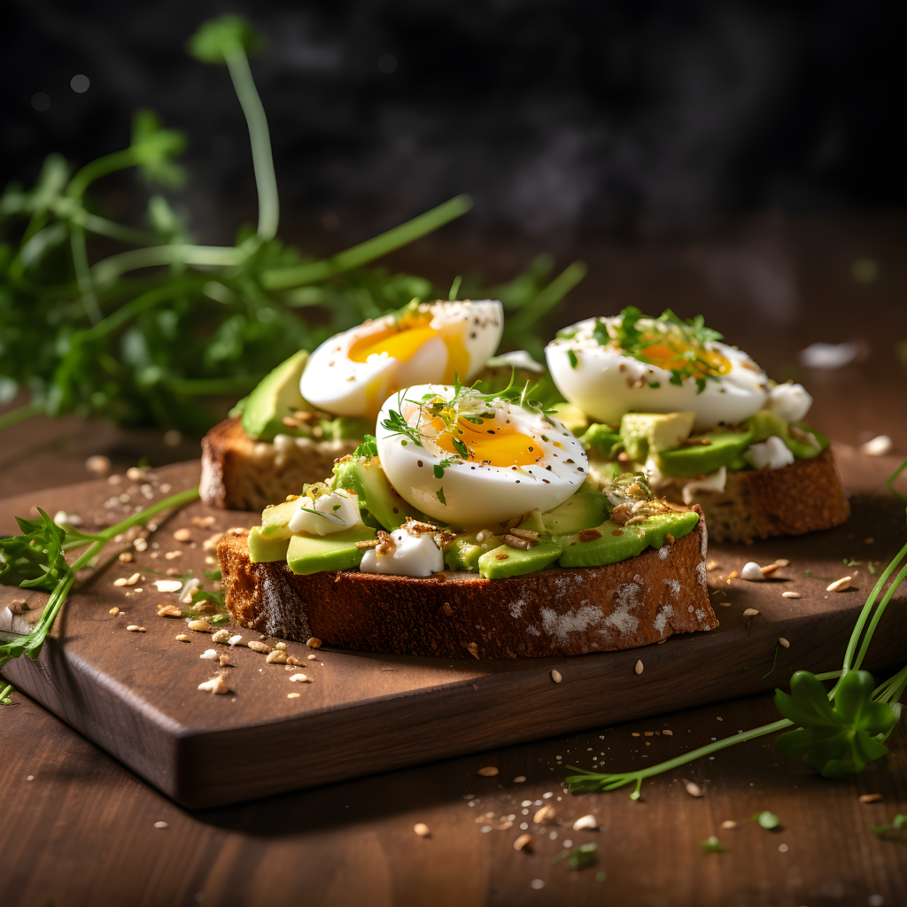 An image with food and eggs for better urban helth and wellness