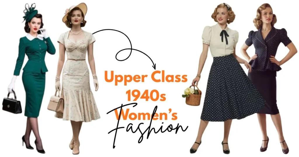 Upper Class 1940s Womens Fashion