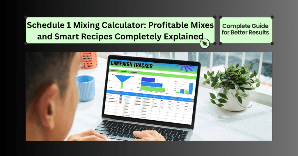 Schedule 1 Mixing Calculator Profitable Mixes and Smart Recipes Completely Explained
